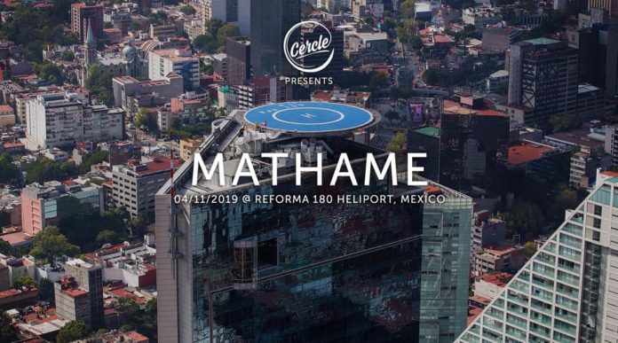 Mathame at Reforma 180 heliport in Mexico city for Cercle