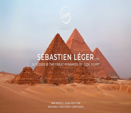 Sébastien Léger at the Great Pyramids of Giza