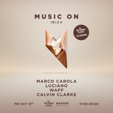 Music on daytime closing october 13 at Destino Pacha