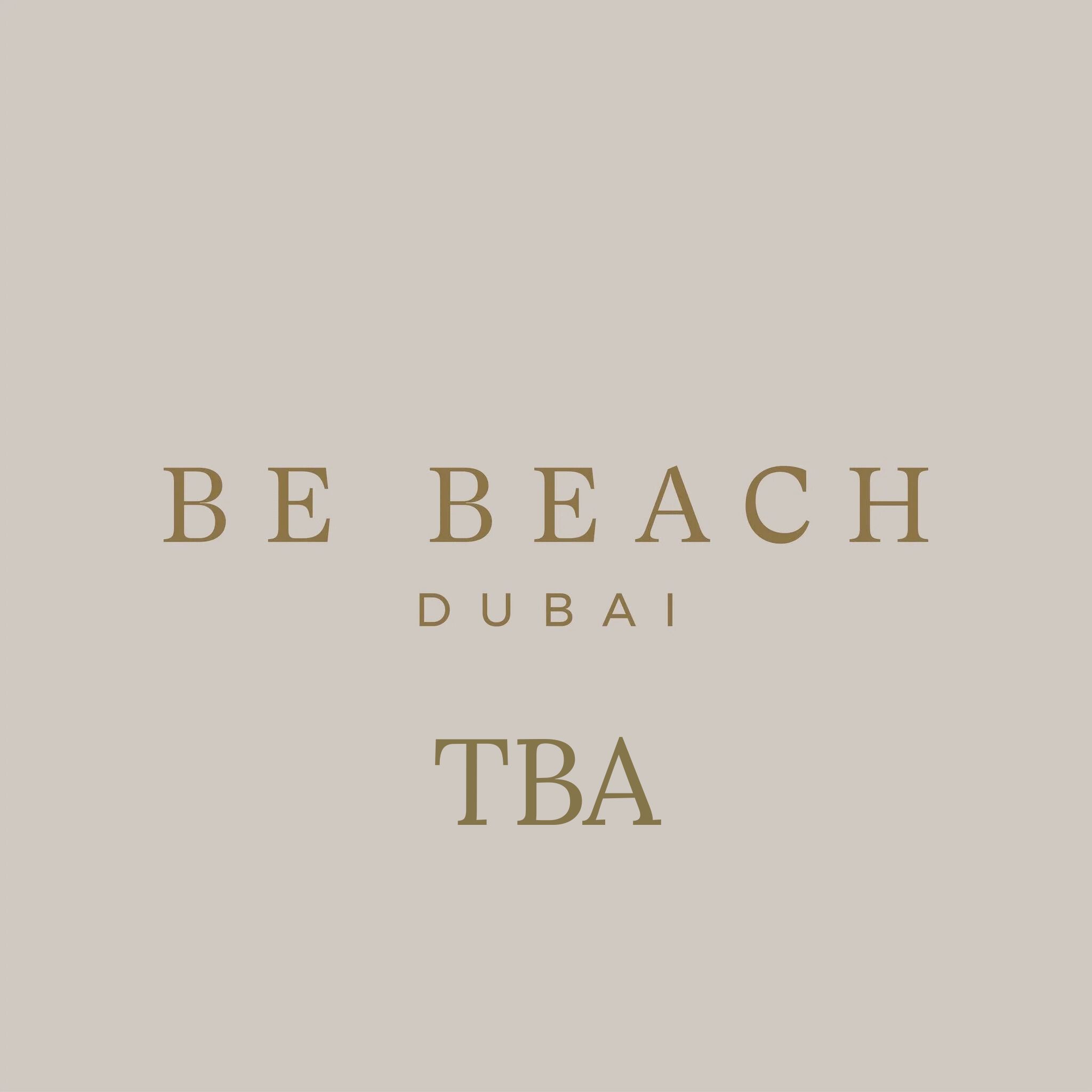 be_beach_dubai_2025_vip_table_reservations_tickets_logo_1