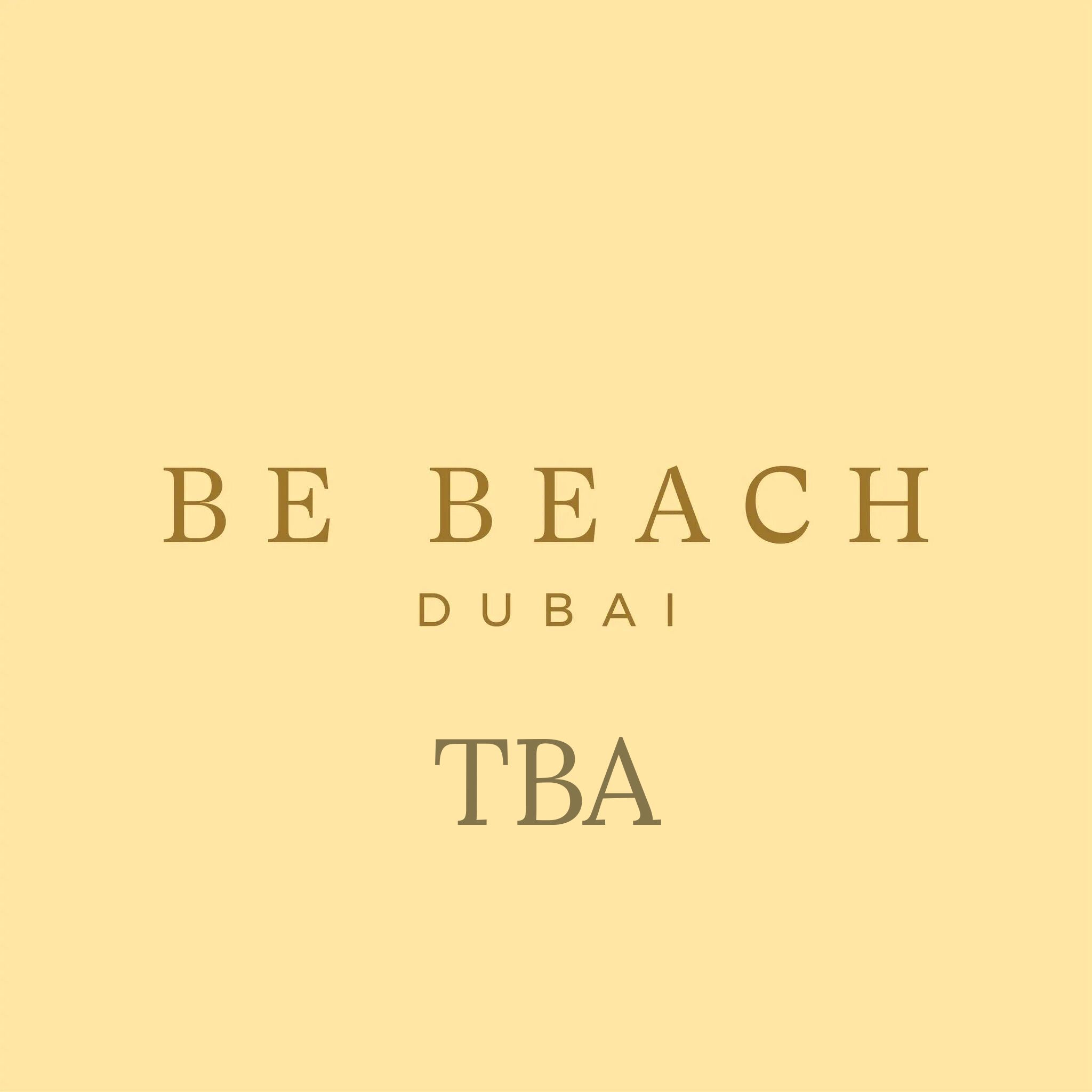 be_beach_dubai_2025_vip_table_reservations_tickets_logo_5