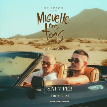 Miguelle_Tons_be_beach_dubai_2026_tickets_vip_table_reservations_1